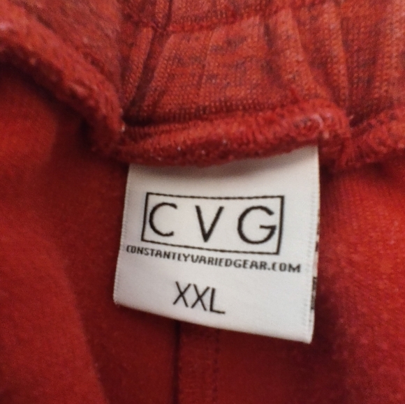 Constantly Varied Gear CVG  Rest Day Sweat Pants Heathered Red Joggers XXL - Picture 3 of 14